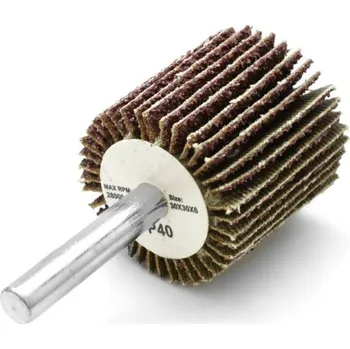 Brusný kotouč Kotouč lamelový brusný 30 x 30 mm, Ø 6 mm, P40, na stopce