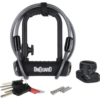 Zámek na kolo zámek Onguard Pitbull mini 90x140/14mm +lanko a držák