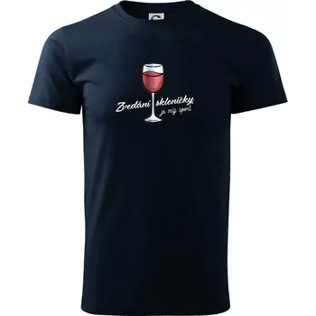 Pánské tričko Zvedání skleničky je můj sport - Triko extra velké (5-8XL) - 7XL ( Námořní modrá (velmi tmavá - téměř černá) )