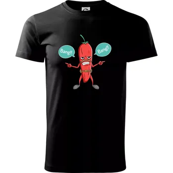 Chilli bang bang - Triko extra velké (5-8XL) - 8XL ( Černá )