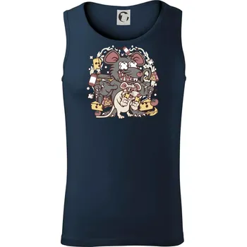 Pánská móda Myší restaurant - Tílko pánské Core - L ( Námořní modrá (velmi tmavá - téměř černá) )