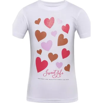 Oblečení a móda triko dětské krátké ALPINE PRO LORETO bílé (triko dětské krátké ALPINE PRO LORETO bílé)