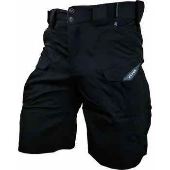 Cyklistické kalhoty kalhoty krátké pánské HAVEN CUBES BLACKIES černé s cyklovložkou
