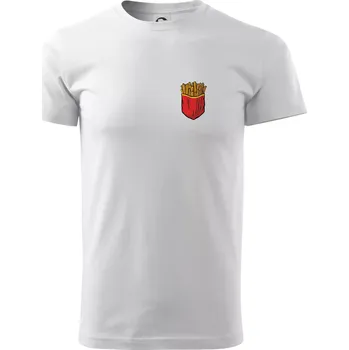 Hranolky v kapse - Triko extra velké (5-8XL) - 7XL ( Bílá )