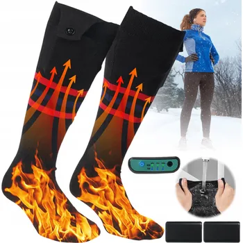 Pánské ponožky VYHŘÍVANÉ ELEKTRICKÉ PONOŽKY TERMO ZIMNÍ OHŘÍVAČE NA NOHY