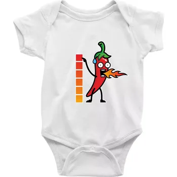 Kojenecký body Stupnice pálivé - Body kojenecké s krátkým rukávem - Krátký r. 18-24 měs ( Bílá )