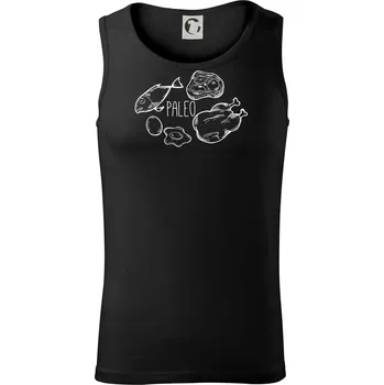Pánské termoprádlo Paleo - kuře a ryba - Tílko pánské Core - S ( Černá )
