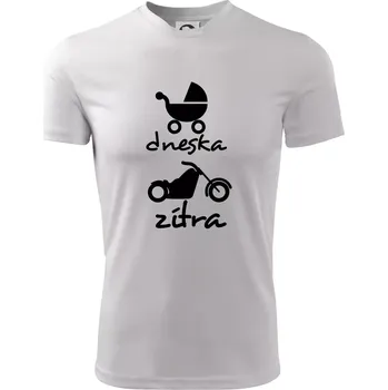 Dnes zítra Harley - Dětské triko sportovní (dresovina) - 158 cm/12 let ( Bílá )