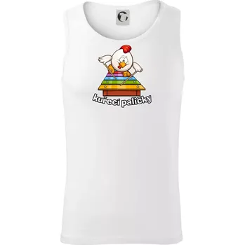 Kuřecí paličky - Tílko pánské Core - XL ( Bílá )