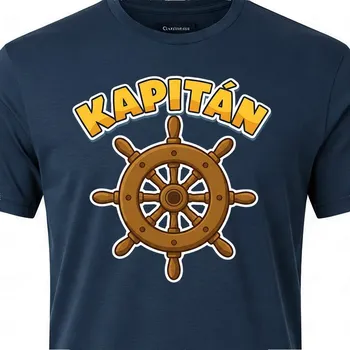 Pánské tričko Námořnické tričko Kapitán - velikost 134, Barva Tmavě modrá