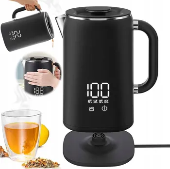 Rychlovarná konvice RYCHLOVARNÁ KONVICE BEZDRÁTOVÁ NA ČAJ KÁVU 1500 W 1,7 L 4 TEPLOTY