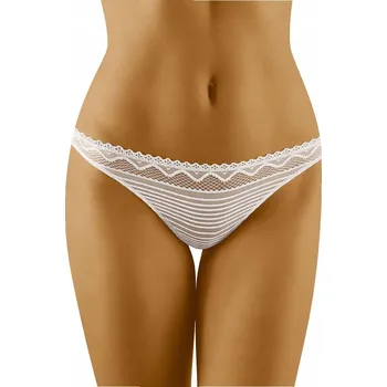Kalhotky WOLBAR Kanikani Efektní dámské Tanga bílé M