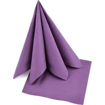 Papírový ubrousek Ubrousky celoroční purpurové, 38x38cm, 2-vrstvé