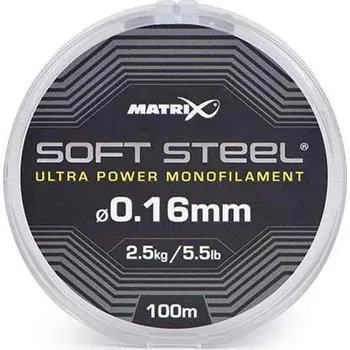 Matrix Vlasec Soft Steel Ultra Power Monofilament 100 m 0.16mm / 100m