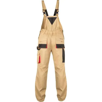montérky Kalhoty montérkové s laclem, béžové, L, LAHTI PRO