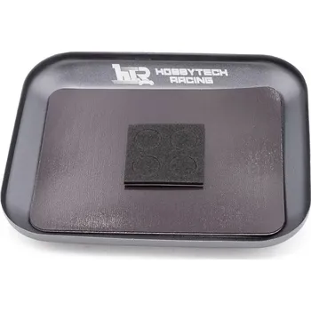 HOBBYTECH Hliníková magnetická miska šedá (105 x 85 mm)