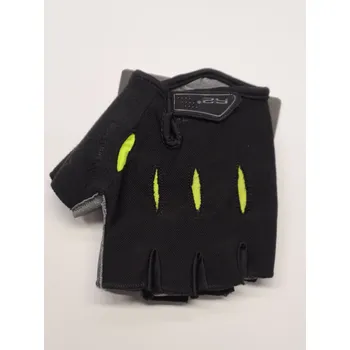 Cyklistické rukavice cyklistické rukavice R2 VICK ATR16 barva: černá fluo, velikost: L