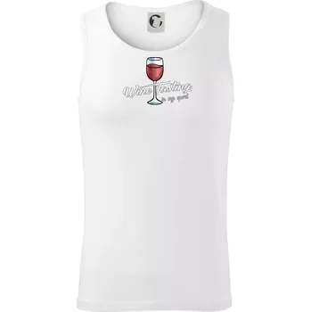 Wine tasting is my sport - Tílko pánské Core - 2XL ( Bílá )