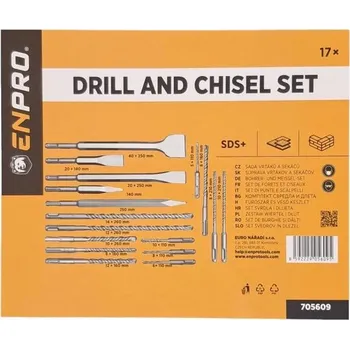 Příslušenství k nářadí Sekáč, vrták SDS+, set 17 ks, ENPRO