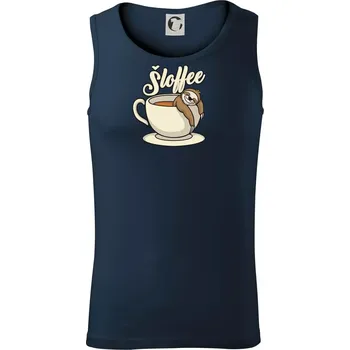 Šloffee - káva - Tílko pánské Core - 2XL ( Námořní modrá (velmi tmavá - téměř černá) )