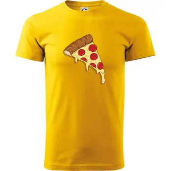 Pizza pro gurmány - Triko extra velké (5-8XL) - 7XL ( Žlutá )