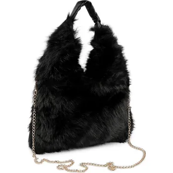 Kabelka Kožešinová kabelka, barva 20 černá