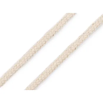 Příze Bavlněná oděvní šňůra splétaná Ø5 mm