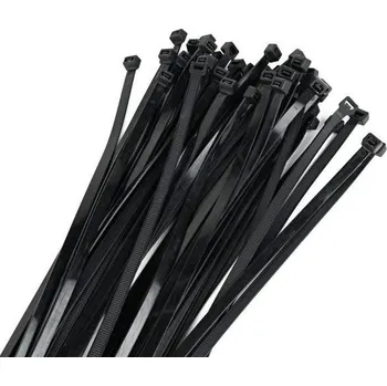 Stahovací páska Pásky vázací, 400 x 4,8 mm, 50 ks, černá, ENPRO