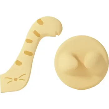 Kuchyňská stěrka Víčko na konzervy 9 cm s multifunkčním nástrojem 13 cm na otevírání a lžící Opakovaně použitelné silikonové víčko pro domácnost žlutá