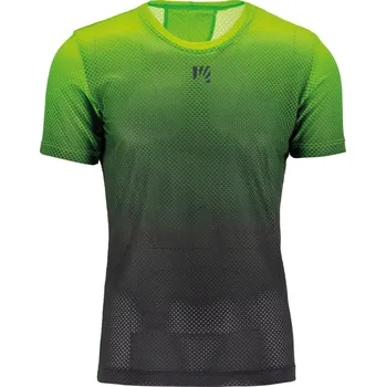 cyklistický dres KARPOS Cyklistické triko s krátkým rukávem - VERVE MESH - černá/zelená