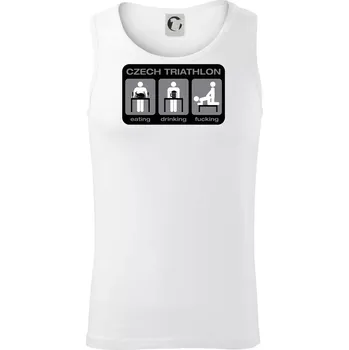 Czech triathlon (Hana-creative) - Tílko pánské Core - L ( Bílá )