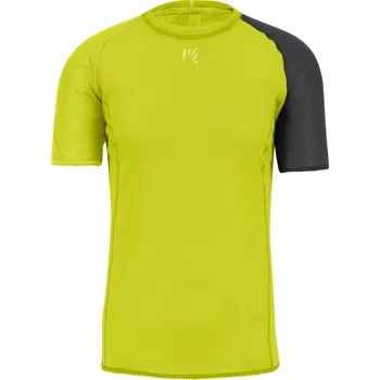 cyklistický dres KARPOS Cyklistické triko s krátkým rukávem - DINAMICO OCTA - žlutá/černá 2XL