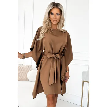 Dámské šaty Dámské šaty NUMOCO 287-39 CAPPUCCINO S/M