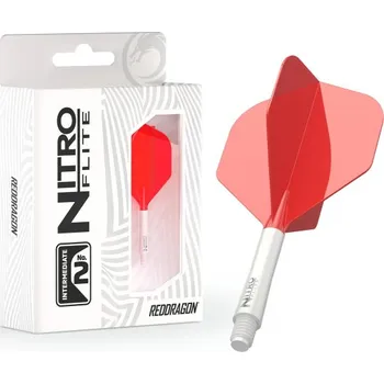 Příslušenství pro šipky Letky Red Dragon Nitro Flite White & Red #2 Intermediate
