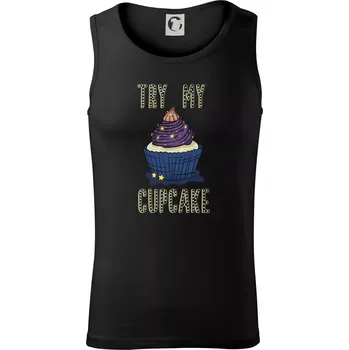 Try my cupcake (Radek Pilař ART) - Tílko pánské Core - M ( Černá )