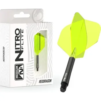 Příslušenství pro šipky Letky Red Dragon Nitro Flite Black &Yellow #2 Medium