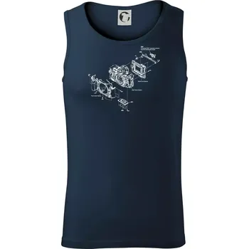 Nákres Digitální fotoaparát - Tílko pánské Core - L ( Námořní modrá (téměř černá) )