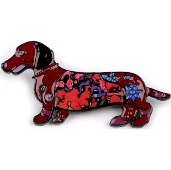 Brož Brož jezevčík - 2 červená