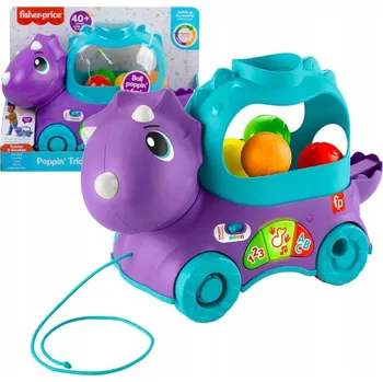 Fisher Price Dinuš Skákající míčky interaktivní hračka edukativní