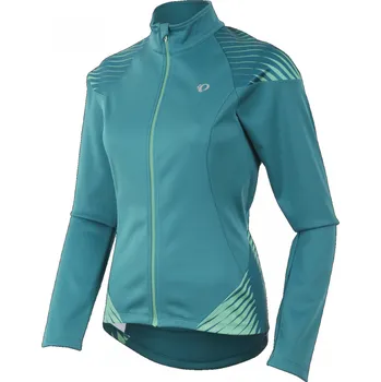 Cyklistická bunda bunda dámská PEARL iZUMi ELITE SOFTSHELL 180 tyrkysová