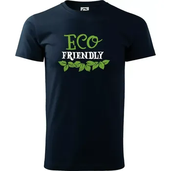 Eco friendly - lístečky - Triko extra velké (5-8XL) - 6XL ( Námořní modrá (velmi tmavá - téměř černá) )