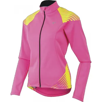 Cyklistická bunda bunda dámská PEARL iZUMi ELITE SOFTSHELL 180 růžová