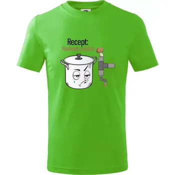 Recept houbová redukce - Tričko dětské bavlněné - 98 cm / 2 roky ( Apple Green )