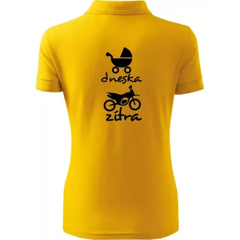 Dnes zítra cross - Polokošile dámská Pique Polo - XS ( Žlutá )