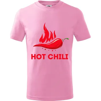 Chlapecké tričko Hot Chili - Tričko dětské bavlněné - 98 cm / 2 roky ( Růžová )