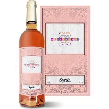 Víno Sablio Růžové víno Když Bůh stvořil přítelkyně: 0,75 l