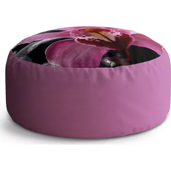 Taburet Sablio Taburet Circle Růžová orchidea: 38x48 cm