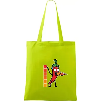 Stupnice pálivé - Taška bavlněná - 42 x 38 cm ( Limetková )