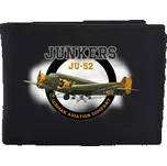 Kožená peněženka Striker Junkers JU-52 - černá