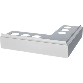 Roh k balkonové liště PŔÍMÝ - přírodní hliník